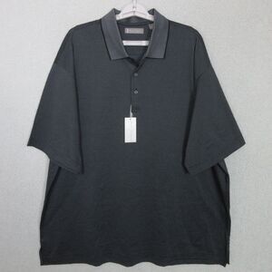 Daniel Cremieux Polo Shirt Mens XXL Signature Collection Golf Fit Black Collared